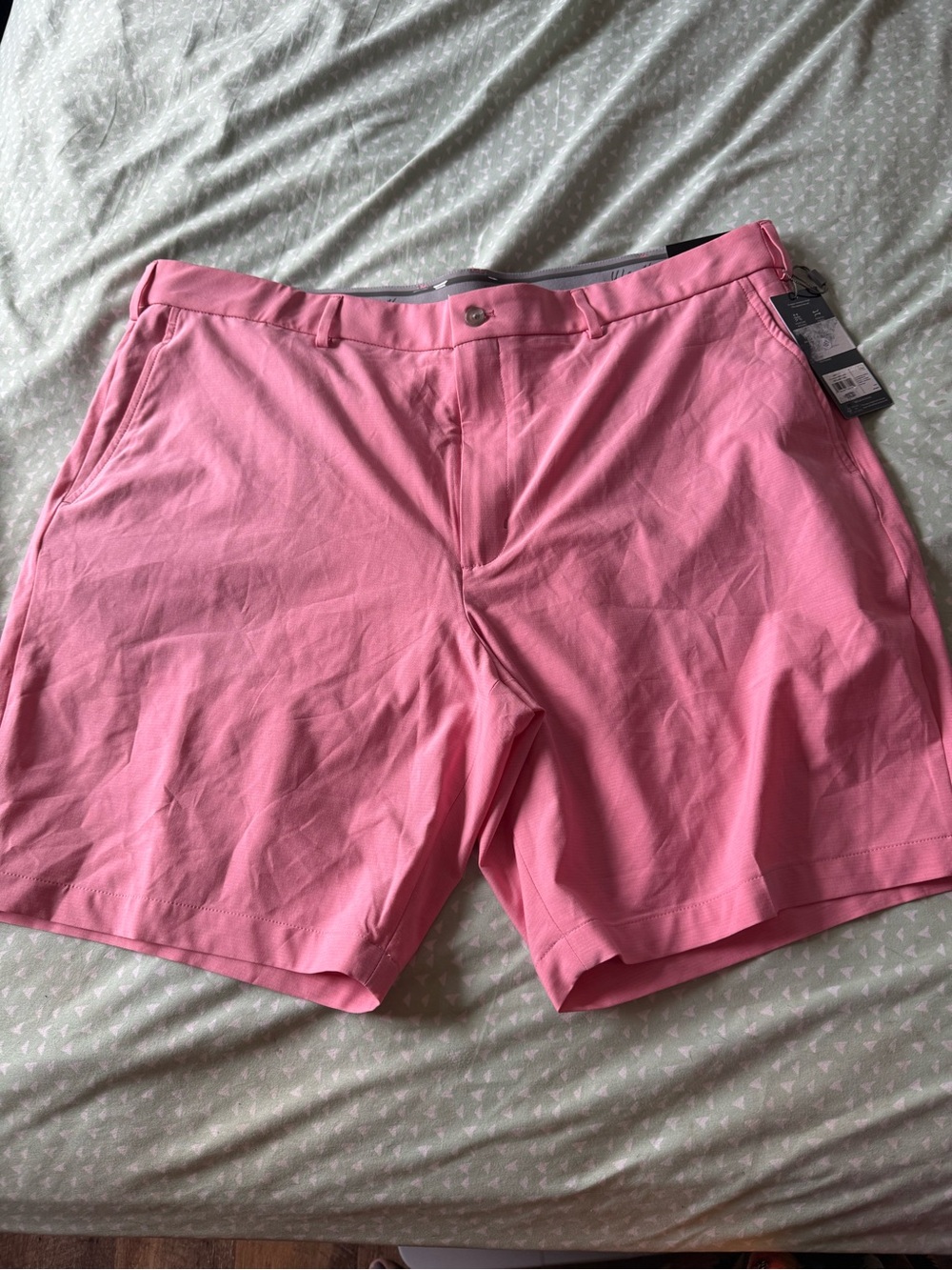 Walter Hagen Pink Performance Flat Front Shorts